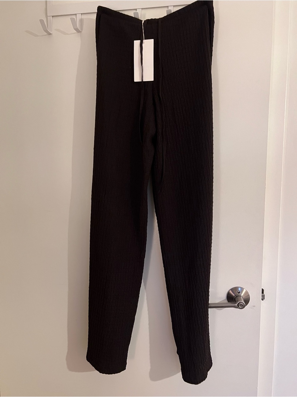 Brown Textured Pants